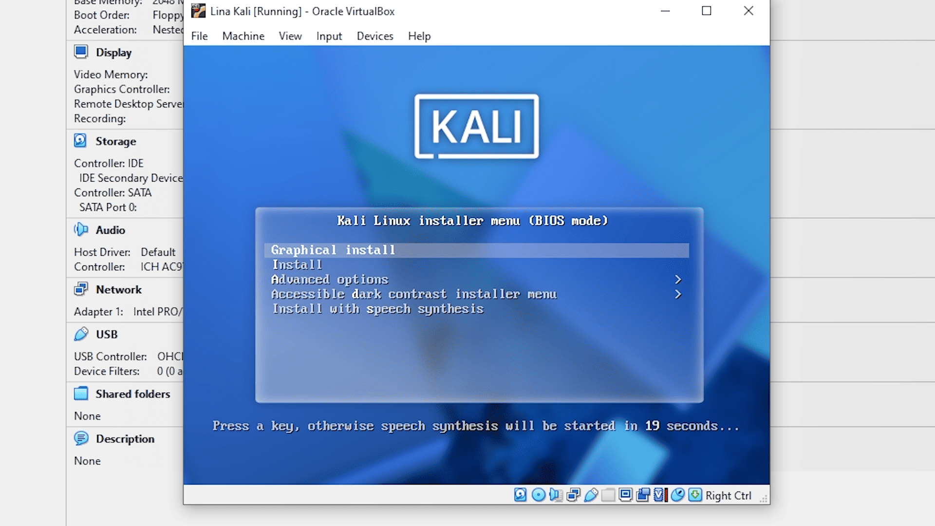 Installasi  Kali Linux Di VirtualBox