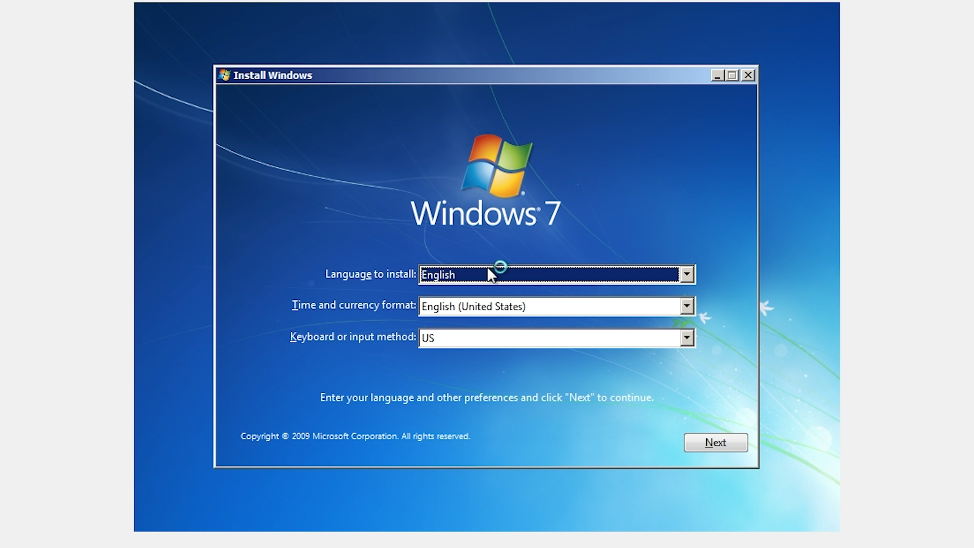 Installasi Windows 7 Di VirtualBox